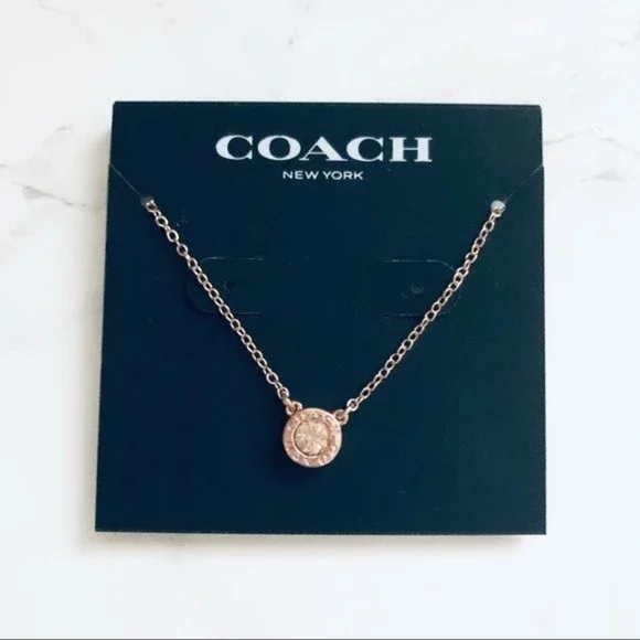 Coach Rose Gold Tone Necklace - Picture 2 of 3